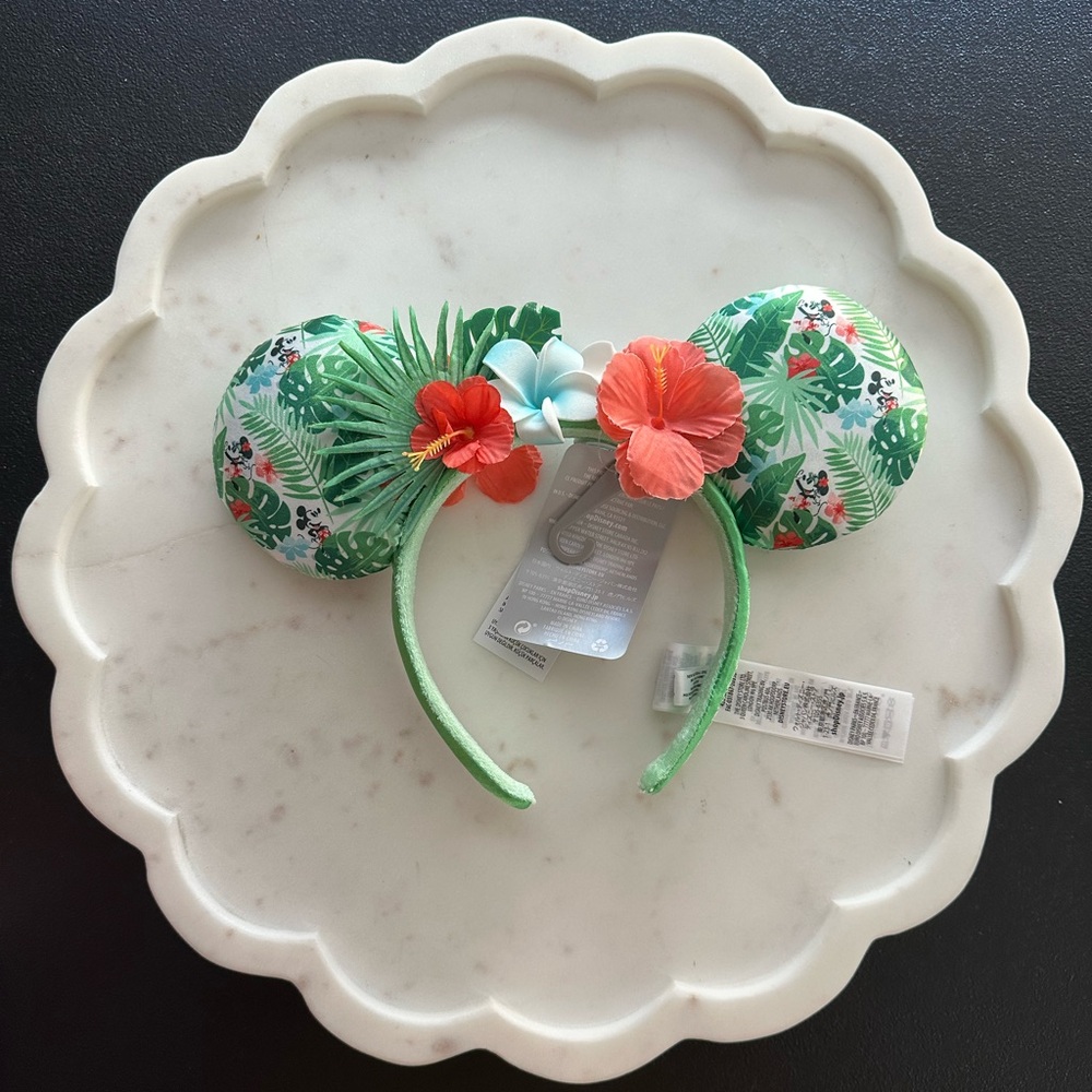 Disney ~ Hello Tropical Green Floral Headband